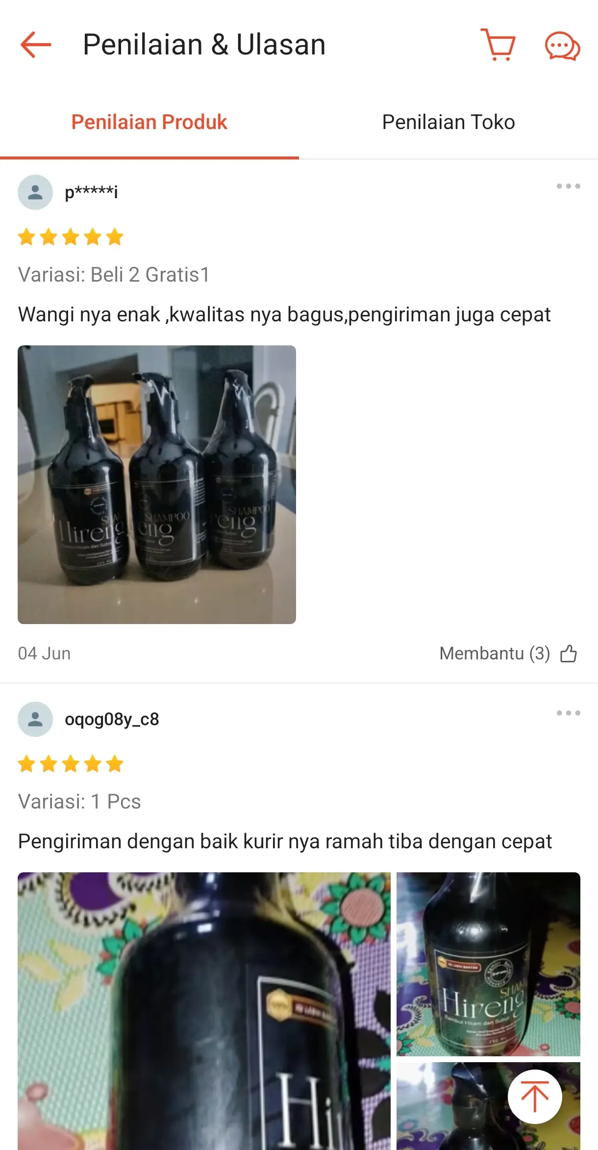 Review Shopee Shampo Hireng #4
